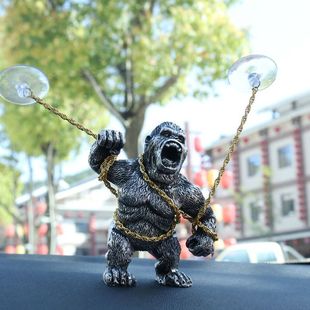 Domineering King Kong Mighty Gorilla Men's Car Center Console Decoration Personalized Gift Car Ornament 2022 Model