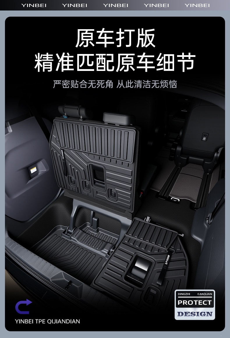 Suitable for 2027 Toyota Sienna/Grevia trunk mat TPE car accessories complete set modification parts 26
