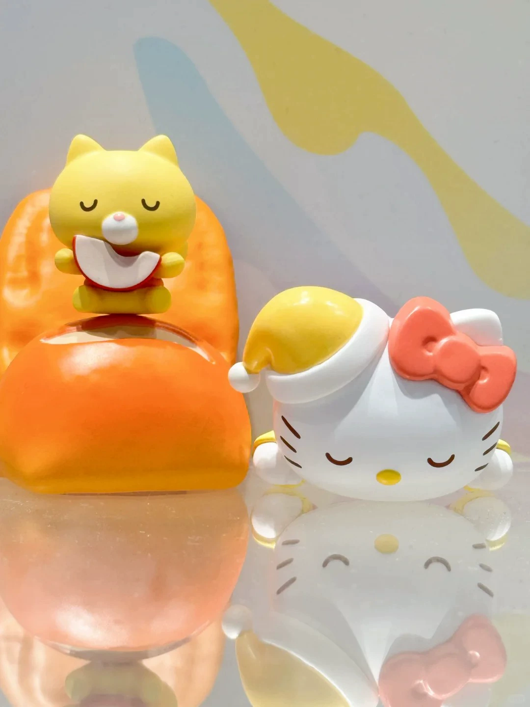 Мингчуансйй Оноин Санрио серия Happy Baking Фигурка Слепая коробка Трендовый котик уродливая рыбка украшение подарок