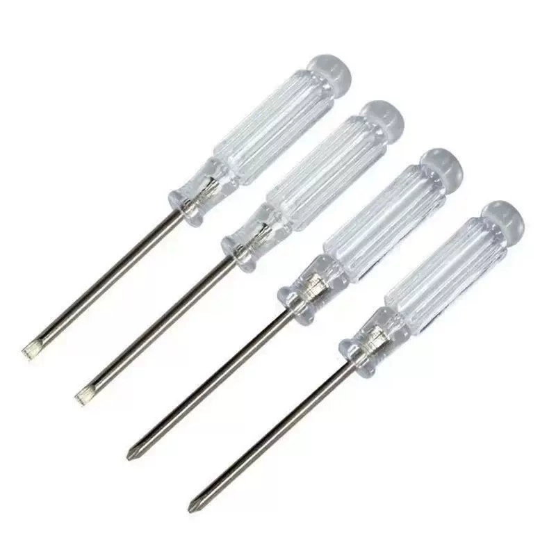 Отвертка с хрустальной ручкой длиной 95 мм, экологически чистый материал, крестовая отвертка, плоская отвертка, маленькая отвертка для разборки игрушек