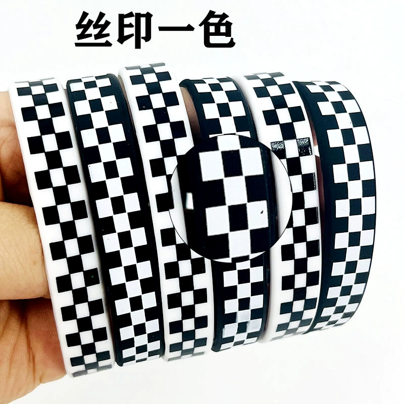 Classic silicone bracelet, racing car, print
