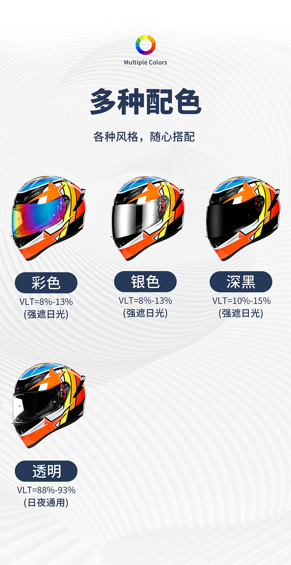 Helmet Lens V15B Is Compatible with Axxis' Square Day and Night Universal Lens Helmet Accessories and Provides Uv Protection