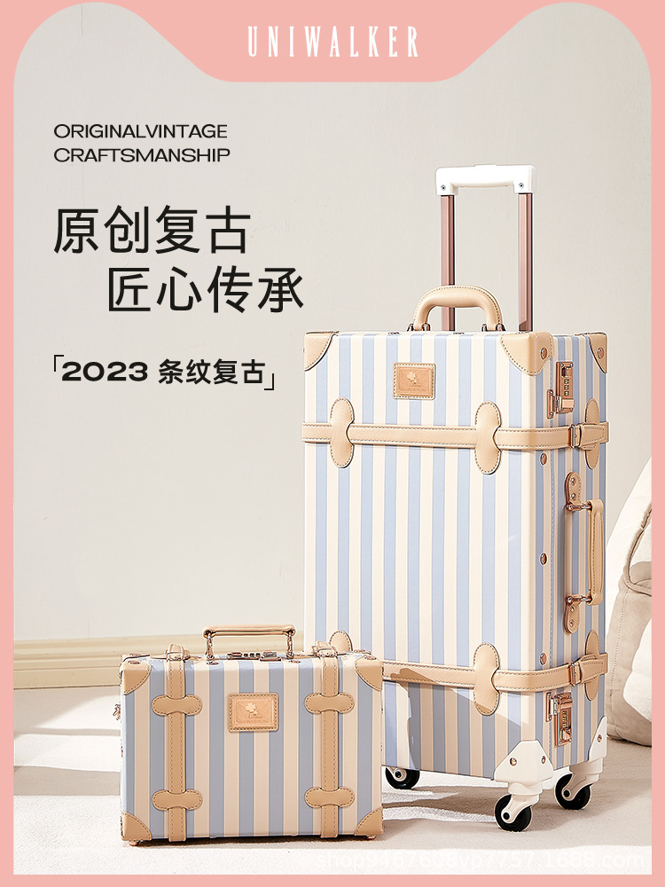 Original puramente manual retrógrado maleta de rueda universal para mujeres nuevo producto pequeño maleta de embarque 20 maletas de viaje
