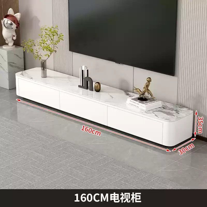 Gabinete de TV de tabla de roca combinación de mesa de té moderna y simple hogar pequeño tipo de lujo ligero piso sala de estar nuevo armario de almacenamiento