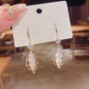 Long silver needle, design universal earrings, silver 925 sample, internet celebrity, trend of season