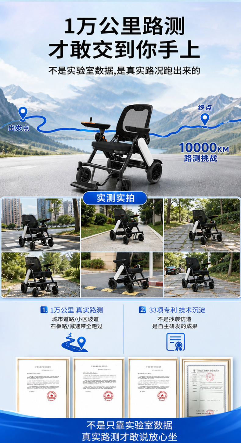 M300 Electric Smart Fully Automatic Elderly-Specific Electric Folding Lightweight Four-Wheel Mobility Scooter for Seniors and People with Disabilities