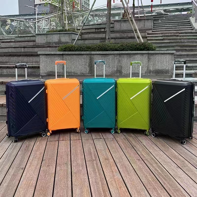 Factory direct PP luggage three-piece trolley case spot wholesale export original single suitcase clearance disposal box