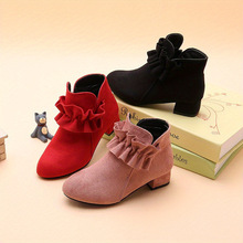 J 24386 Girls Fleece Princess Ankle Boots Ůͯ���޹�����ѥ