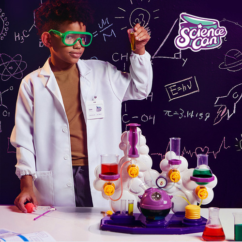Science canned children's steam small experiment set chemistry diy primary school students toys bubble science experiment teaching aids