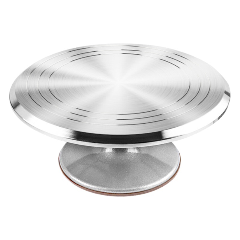 Torta mesa de decoración aleación Aluminio giratoria raspador con base giratoria hornear consola herramientas al por mayor image 1