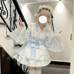 春日兔曼语原创lolita和风女仆套装日系洋装公主裙软妹新款连衣裙