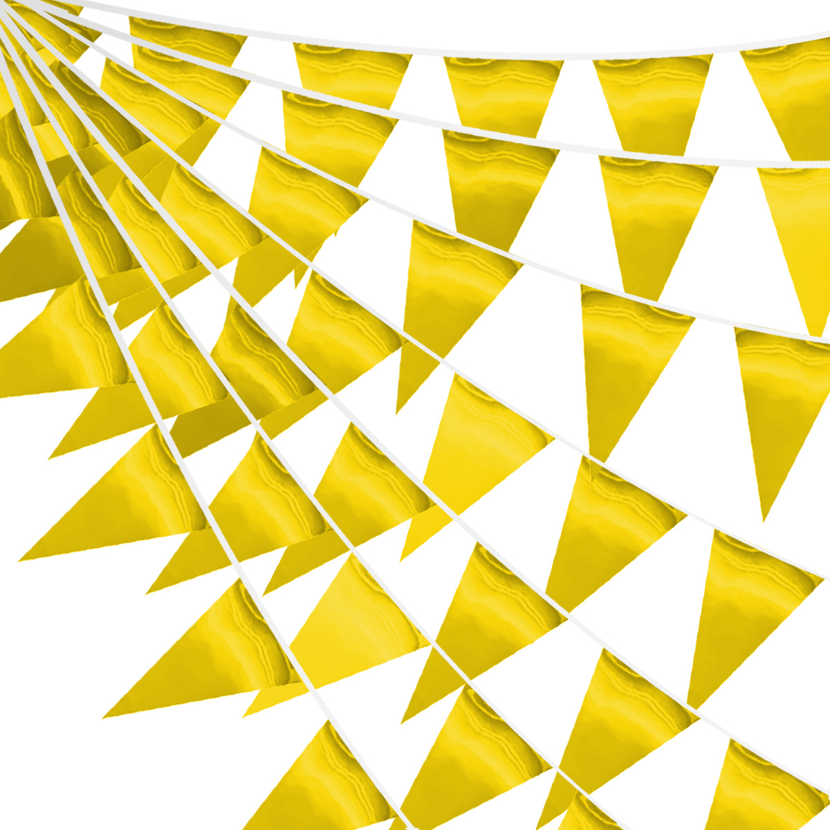 Espejo cosido banderín bandera colgante de 10 metros, decoración de fiesta de cumpleaños, ventana de la habitación, bandera colorida, bandera de cadena de flores