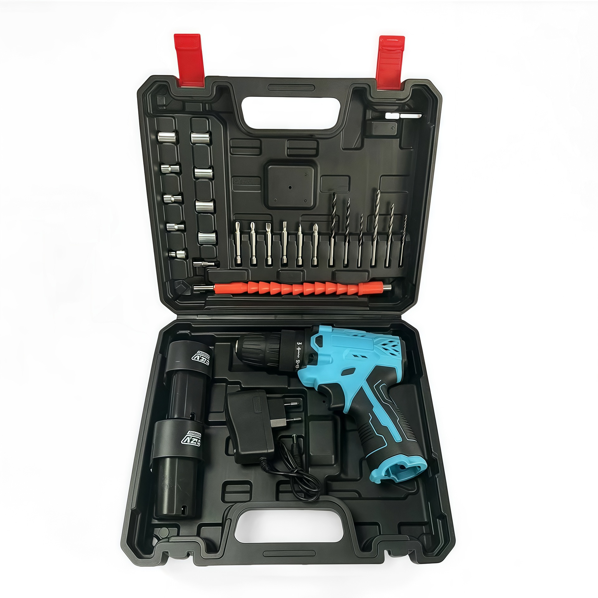 电动冲击手电钻高转速大功率螺丝刀锂电钻多功能家装套装跨境批发