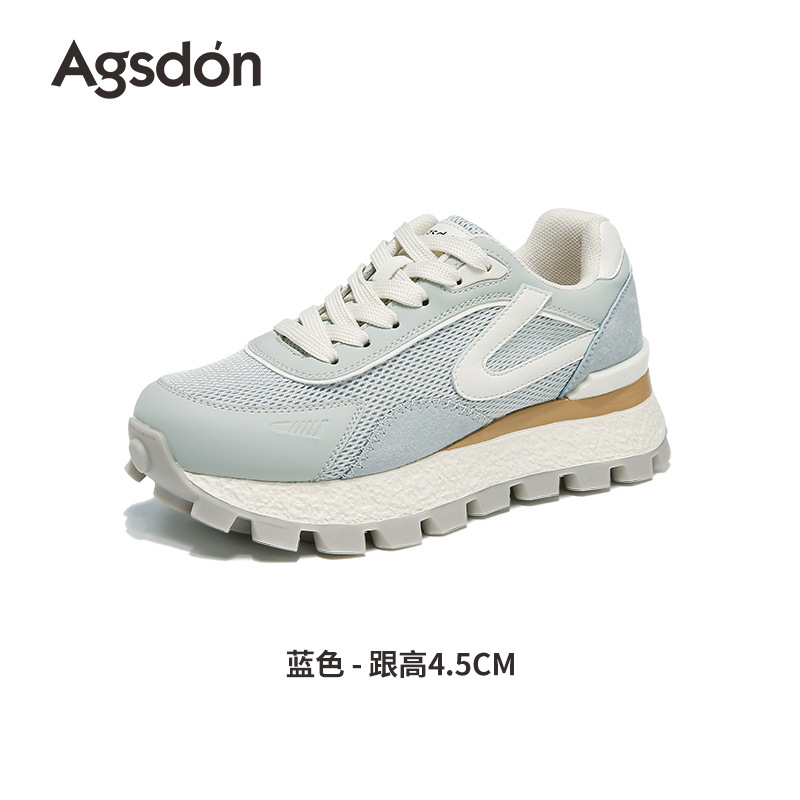 Zapatos de entrenamiento para mujeres 2025 nuevo otoño pequeño hombre azul casuales Gump Daddy zapatos deportivos