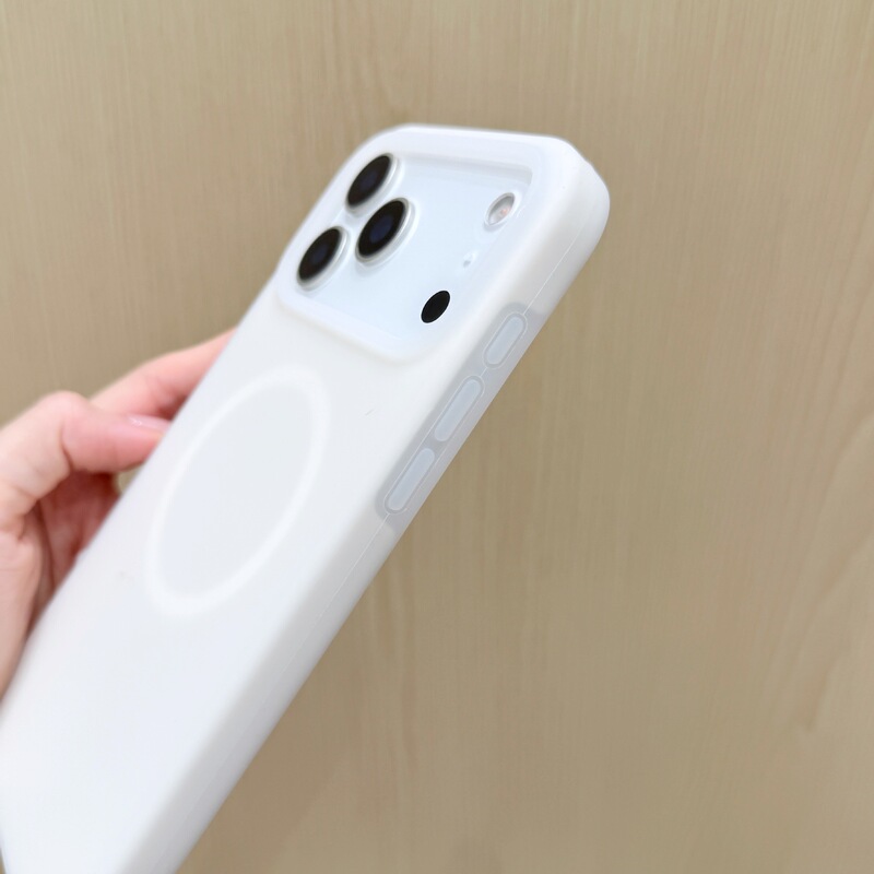 适用苹果17液态硅胶果冻磁吸手机壳iPhone16Promax纯色简约防摔壳|undefined