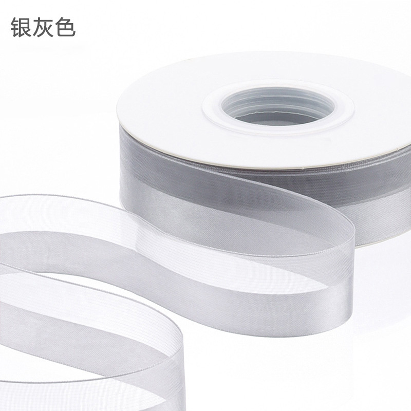 Huaxi medio satén medio satén de seda cinta floral empaque diy regalo cinta floral material de envoltura floral