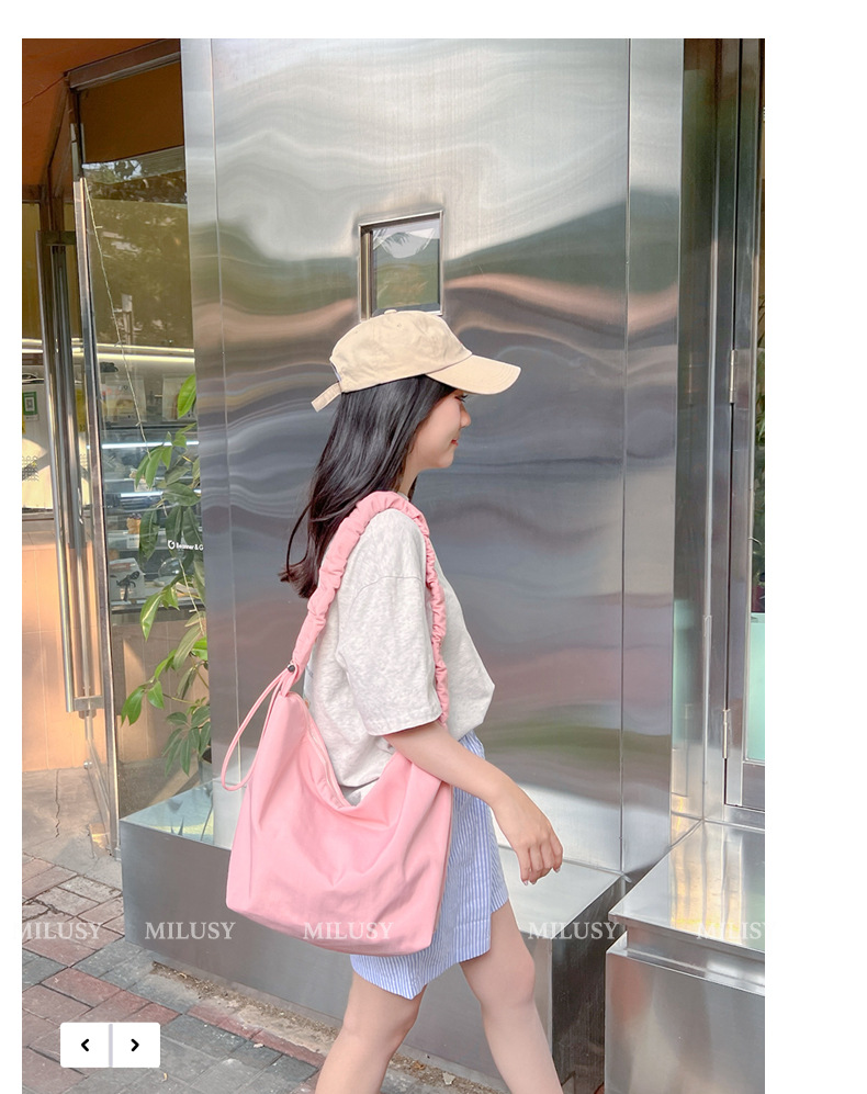 A new large-capacity women's single-shoulder bag with cross-border fashion and simplicity, a fresh and artistic crossbody bag, and a student commuting bag undefined