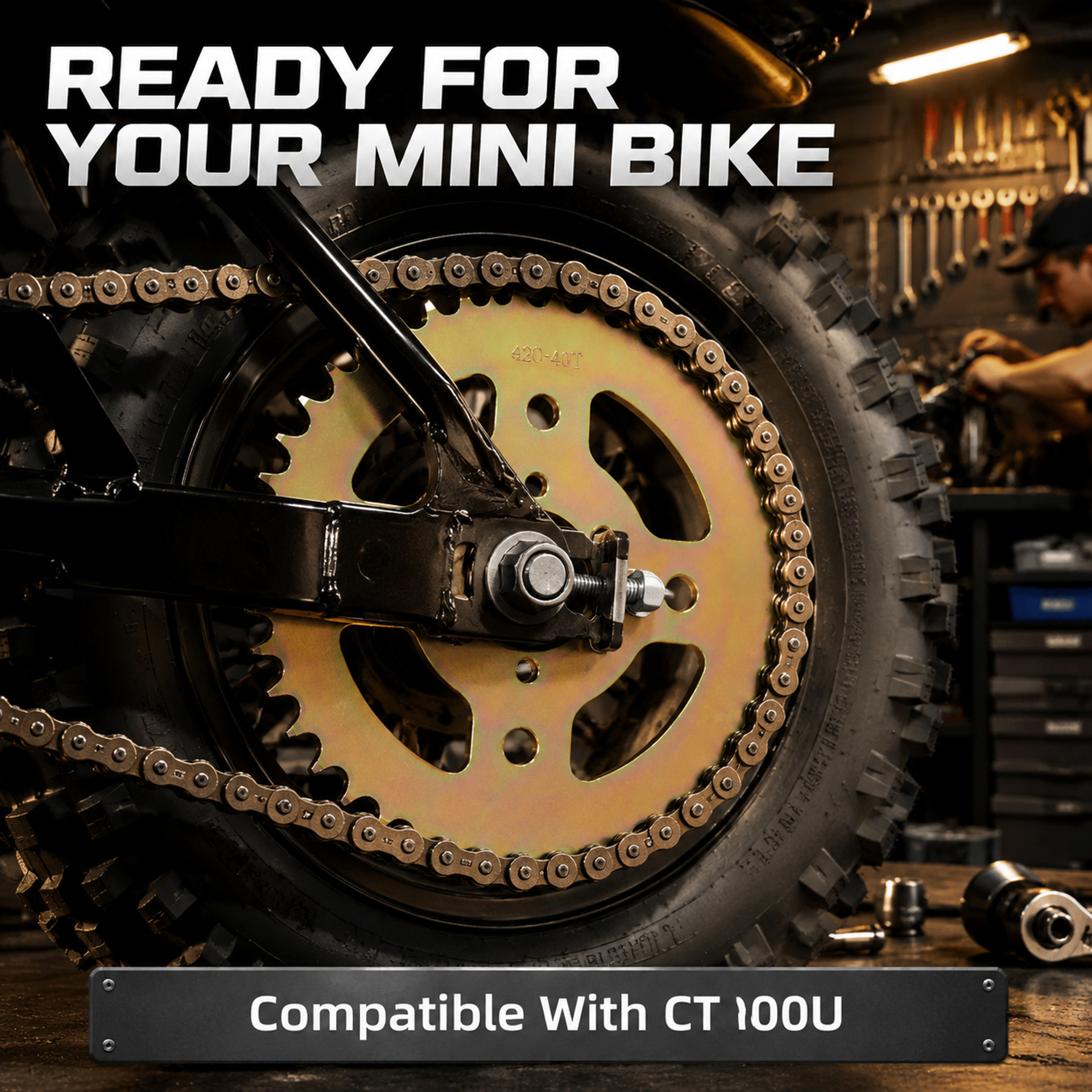 Wholesale 420-40 50 60 tooth inner diameter 37MM modified 6-hole sprocket for bicycle Coleman CT100U