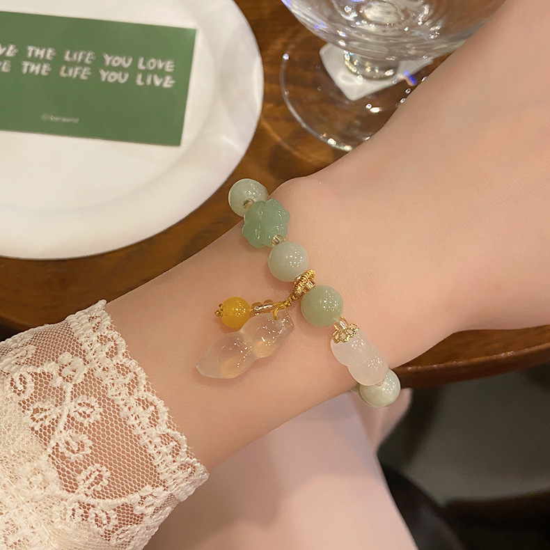 Bracelets Classification 1 Piece Chinoiserie Geometric Jade Women's Bracelets