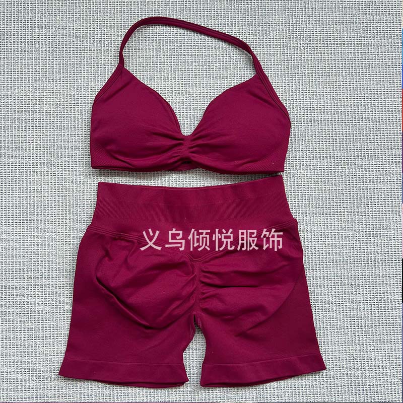 DFYNE AliExpress TK Venta caliente Sujetador pequeño Pantalones cortos Traje de pantalones Yoga Fitness Deportes Casual Traje transpirable