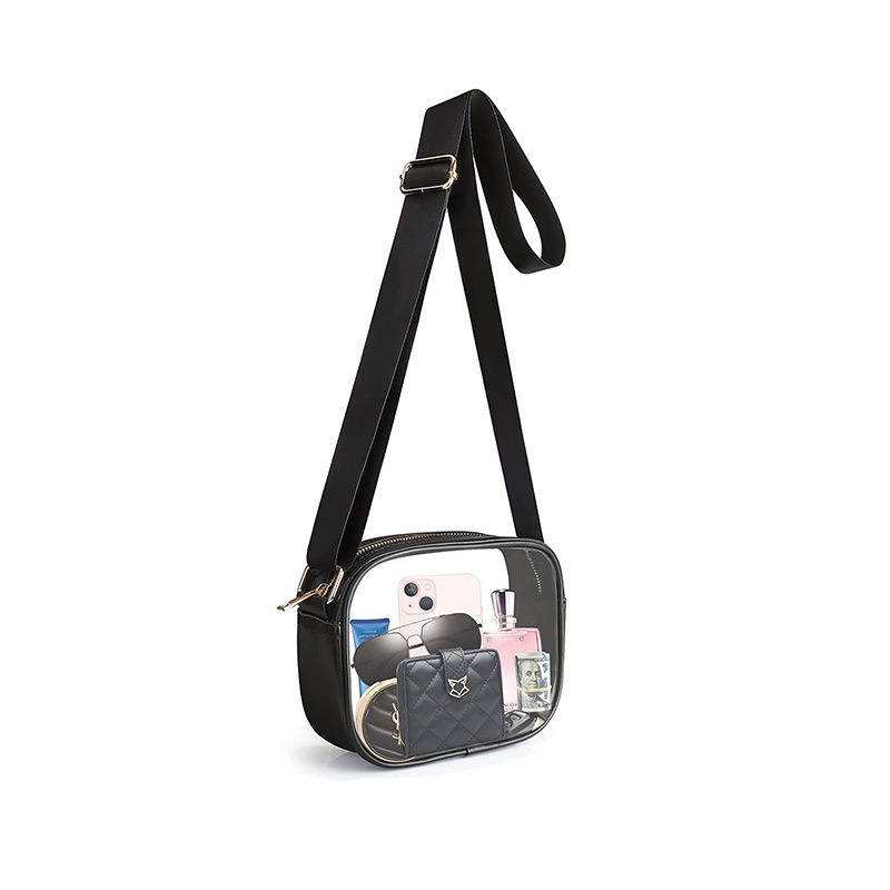 New Transparent Pvc Crossbody Bag for Women, Fashionable and Versatile Shoulder Bag, Lightweight Waterproof Phone Bag with Detachable Shoulder Strap