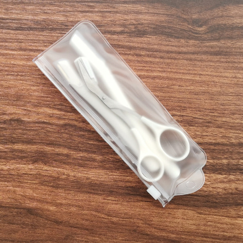 Manufacturer wholesale curved handle macro eyebrow trimming razor cross-border male and female razor eyebrow shaving set eyebrow razor can be customized with LOGO