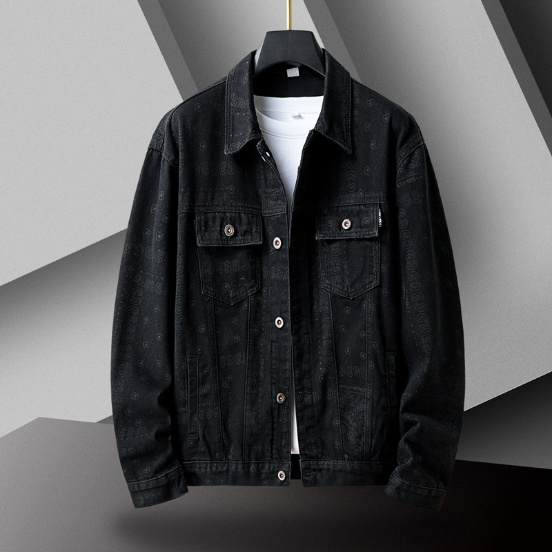 淘宝外贸批发 男士潮休闲潮流夹克时尚牛仔情侣装男装牛仔夹克男