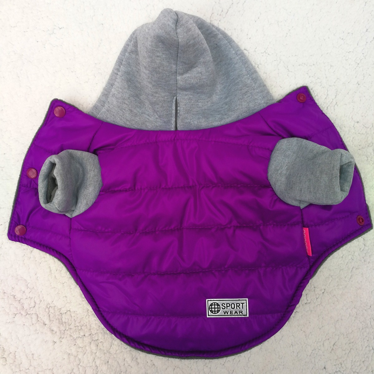 Abrigo de algodón para perro para otoño e invierno, ropa de algodón para perro, chaleco para mascotas, ropa de perro de nailon PU, ropa de invierno para mascotas