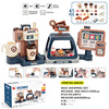 Children's family realistic small kitchen, donut for ice cream, coffee machine, toy, set