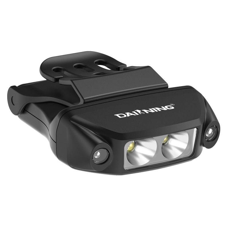Lámpara de pesca de carga al aire libre luz de pesca nocturna de inducción luz de clip de sombrero de carga USB de pesca luz de sombrero impermeable LED montado en la cabeza