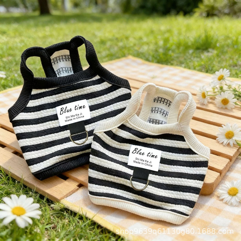 French Pet Dog Clothes Teddy Bichon Autumn Clothing Pomeranian Vest Sleeveless Sling Cat Anti-Shedding Sling French Pet Dog Clothes Teddy Bichon Autumn Clothing Pomeranian Vest Sleeveless Sling Cat Anti-Shedding Sling
