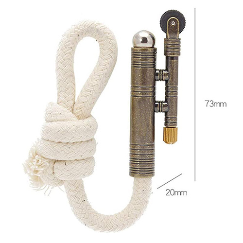 Outdoor portable windproof rattlesnake old-fashioned tinder match rope outdoor wilderness survival companion fire stick lighter