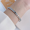 Small design women's bracelet stainless steel for beloved, trend jewelry, simple and elegant design, internet celebrity