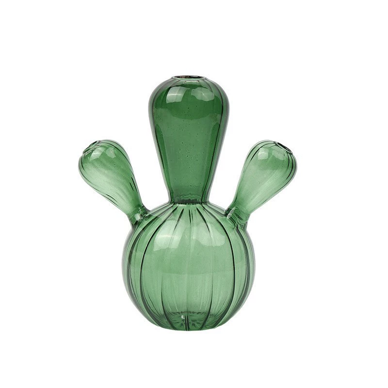 Глиняная ваза-гриб, стеклянный Feng Shui декор, 9.5×9.5×13 см, мини-цветы и ароматерапия