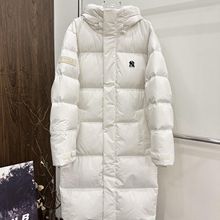 纯原韩版ML长款过膝羽绒服纽约洋基队90白鸭绒刺绣保暖男女款外套