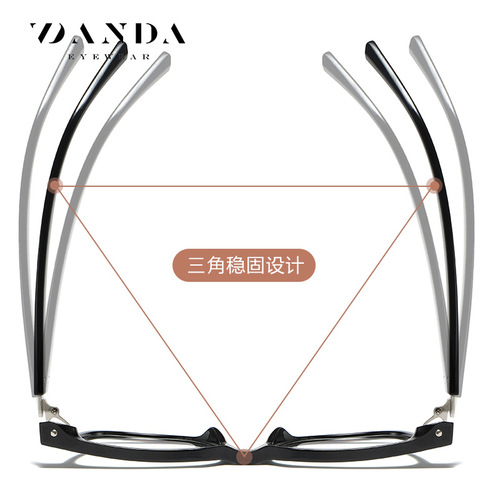  new anti-blue light flat mirror TR-ZC831 anti-blue light glasses for men and women, mixed color myopia glasses frame