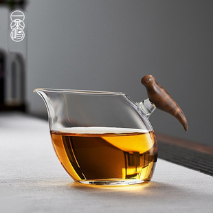 High-end wedding brow glass fair cup thickened heat-resistant single uniform Cup Japanese tea set accessories tea seafood tea maker