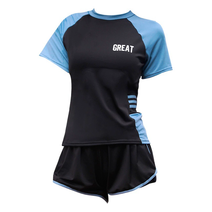 Популярный женский купальник с горячими источниками, разделенный комплект из двух предметов, большие размеры, толстый мм, для похудения, консервативный профессиональный купальник для тренировок по плаванию