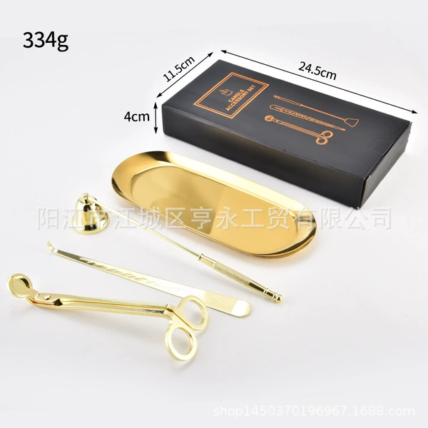 Golden set, small bell, box, pack, 4 pieces