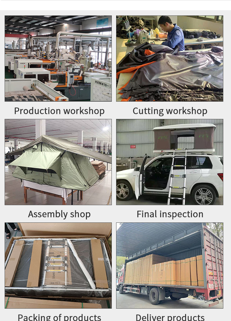 Wholesale Car Roof Tent Hard-Top Aluminum Alloy Triangle Tent Thickened Rainproof Car Tent Outdoor Camping Equipment Factory