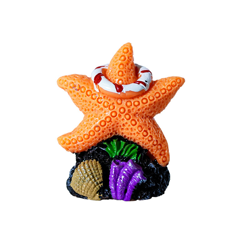 Mini acuario de coral popular, paisajismo, plantas acuáticas Little Red Book, estrellas de mar, peces y camarones, paisaje en miniatura, paquete pequeño, micropaisaje