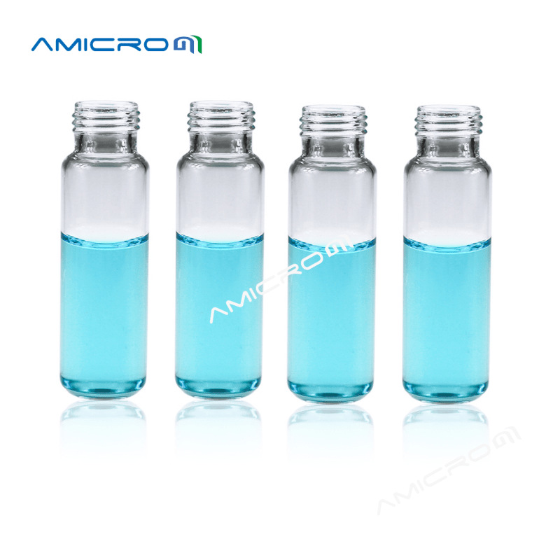 D20A03螺纹口瓶 顶空进样瓶20mL 18mm 透明螺纹瓶 圆底瓶100个/盒|ms