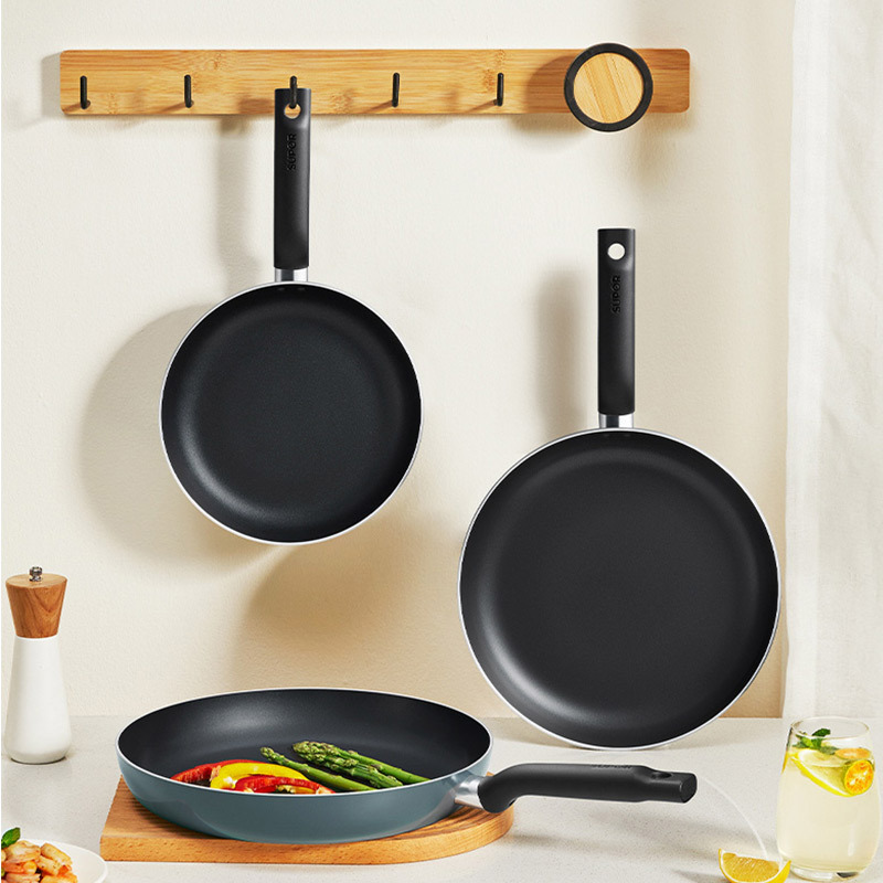 Soupol sartenas antiadherentes caseras, humo ligero, poco aceite, panquequeque de huevo para el desayuno, olla ligera