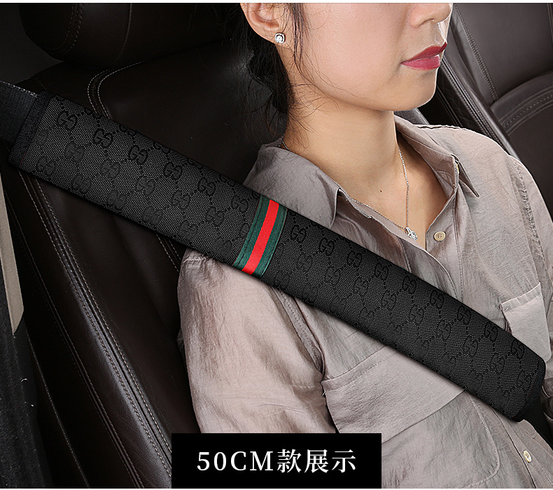 Car seat belt shoulder pad four seasons universal linen extended super long anti-wear clothing large truck safety belt protective cover
