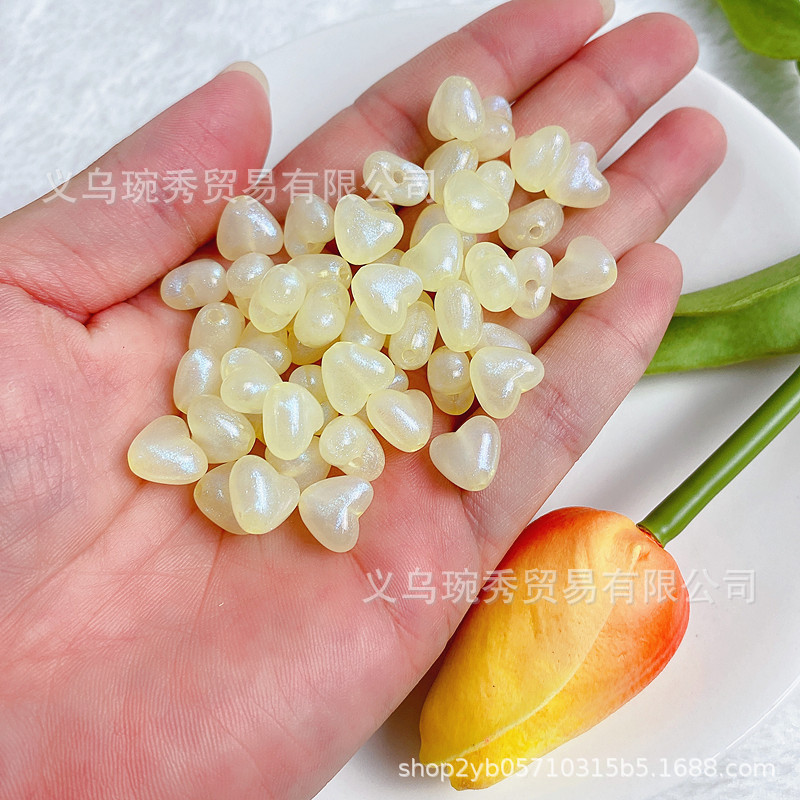 Perlas acrílicas con diseño estrella y sirena, accesorios DIY para pulseras