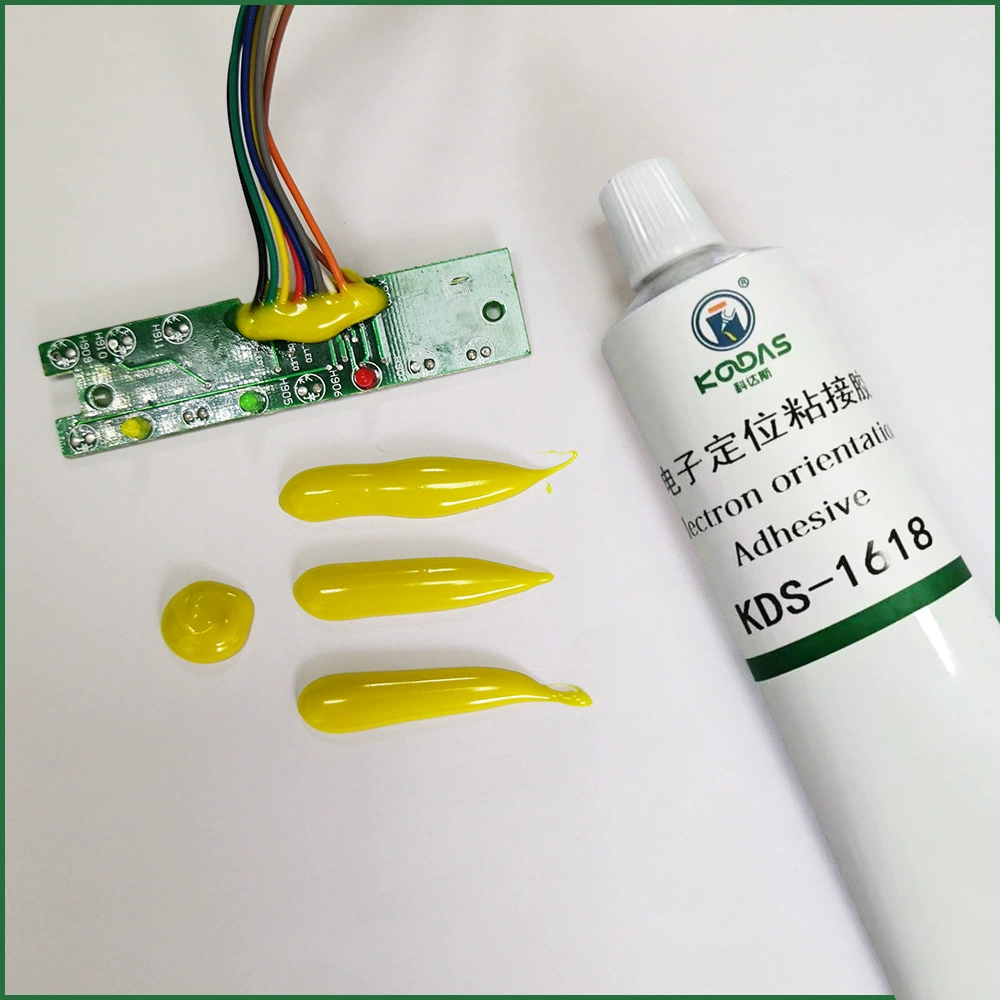 Электронный желтый клей без рисования, дозирование противоударного герметизирующего клея, безгалогеновый желтый клей, огнестойкий, доставка желтого клея