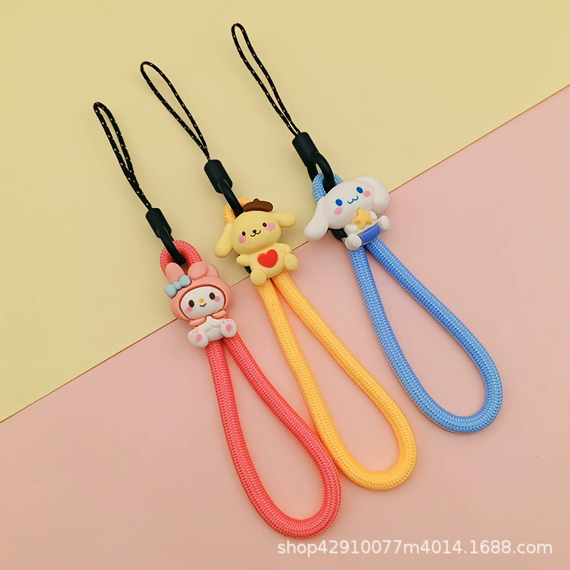 Мультяшный мобильный телефон, подвеска бренда, милая креативная USB-флешка, короткий ремешок для ключей