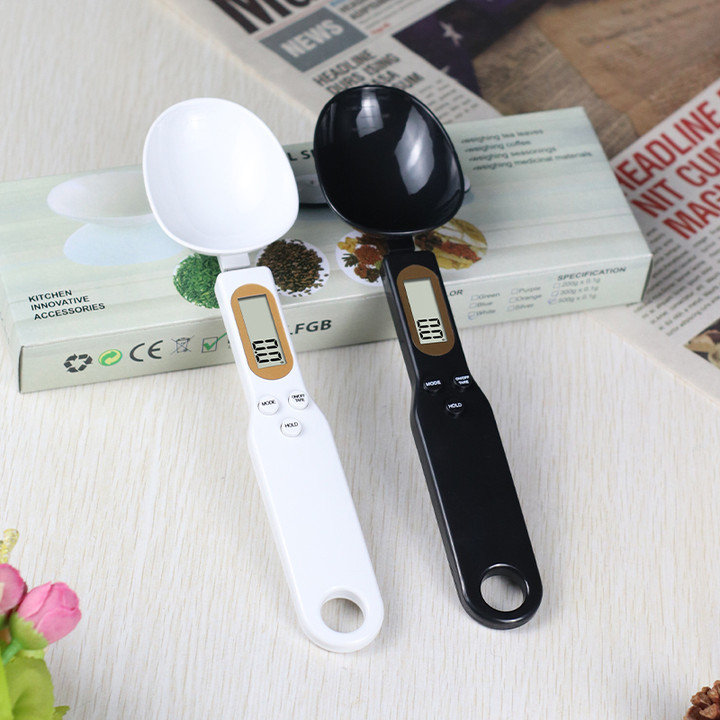Electronic measuring spoon scale household small mini electronic scale weighing spoon weighing handheld ingredient scale food white gram weighing