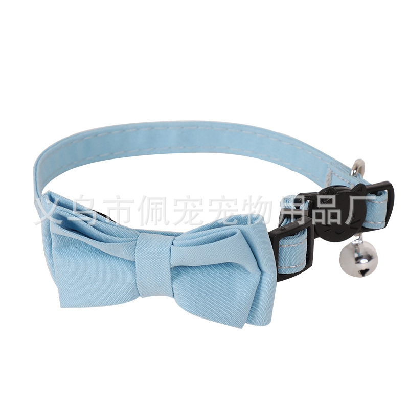 Pei Pei nuevo collar de mascotas, collar de gato de color sólido con collar de gato de moda