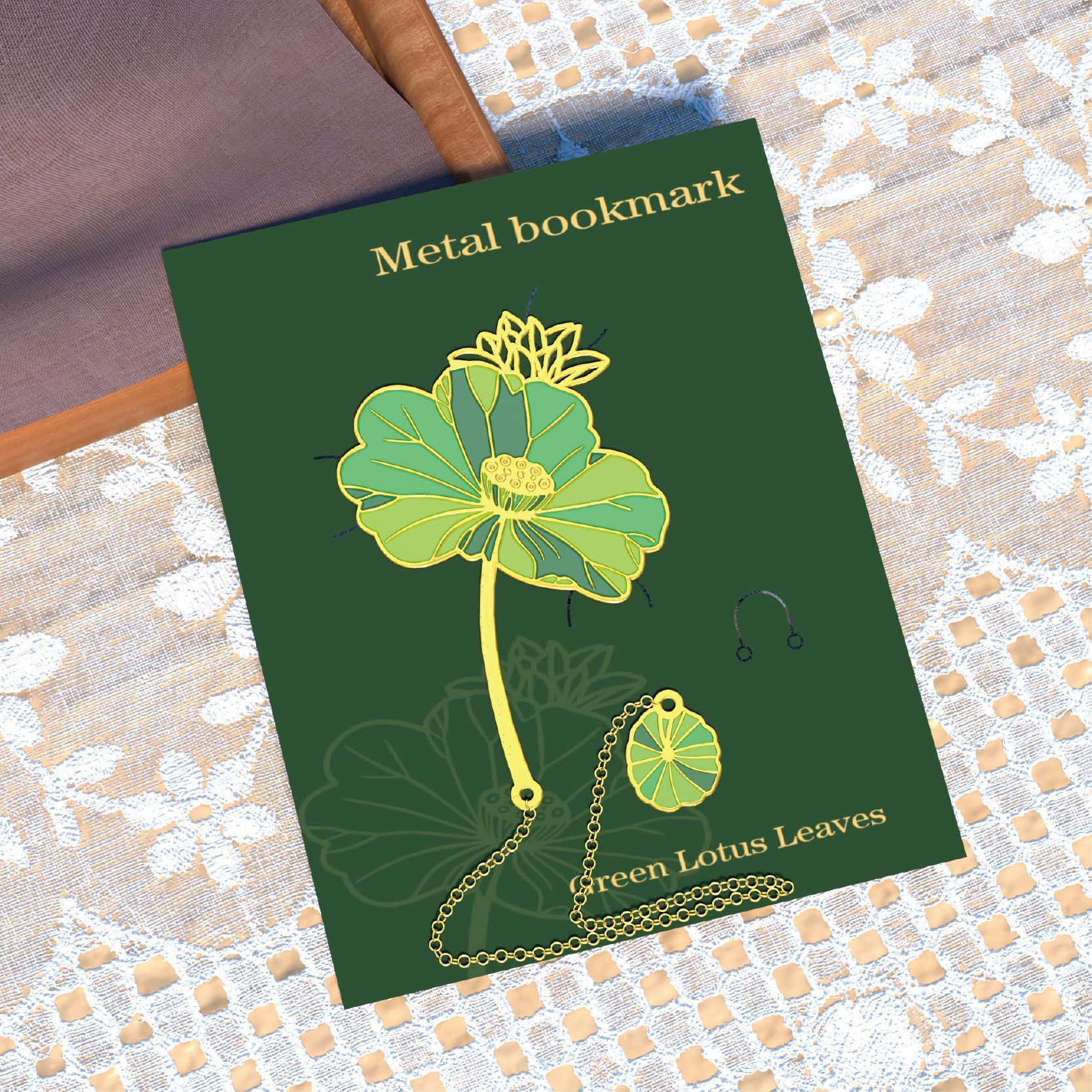 Van Gogh Metal Bookmark Quiet Flower Language Series ins Estilo pequeño fresco y divertido Clip de página de libro de flores simple creativo